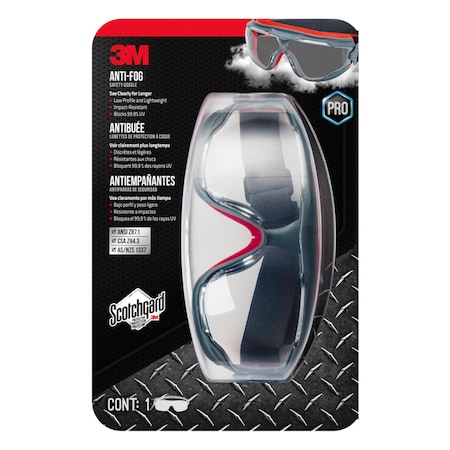 3M SCOTCHGRD GOGGLS GRY/RED 47212H1-VDC